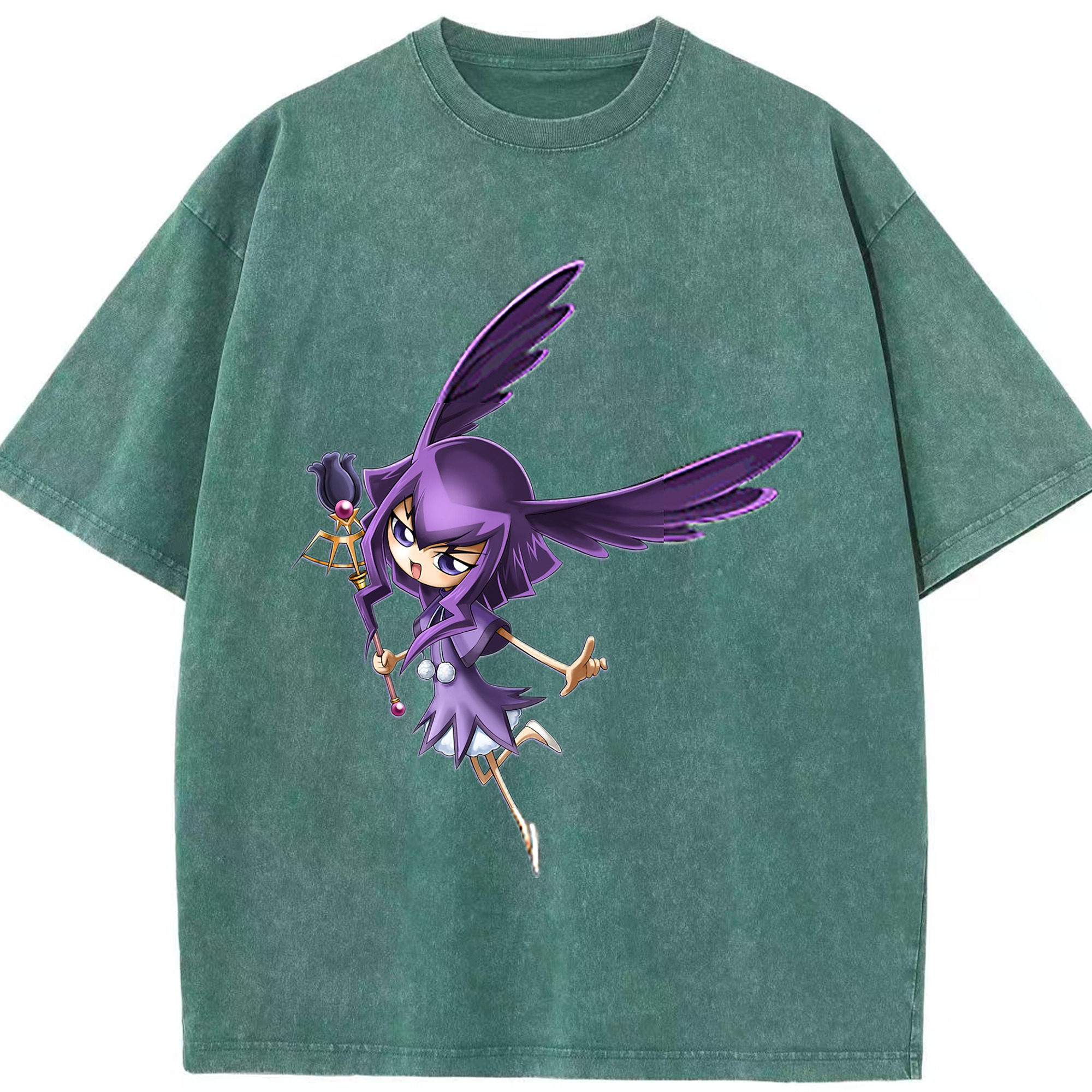 （画像用） 遊☆戯☆王 Yu-Gi-Oh! 綿100% ヴィンテージ風 半袖Tシャツ（フロントプリント）